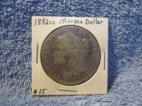 1892CC MORGAN DOLLAR F