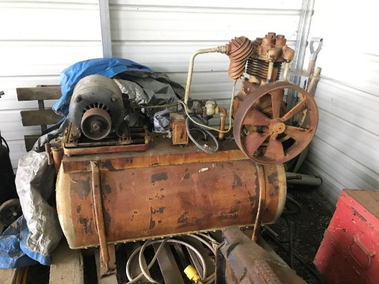 Older stationary air compressor