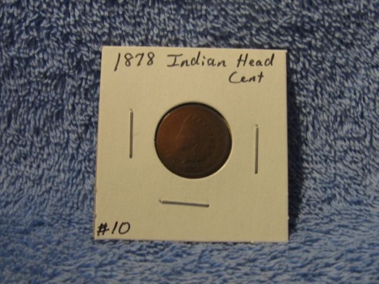 1878 INDIAN HEAD CENT (SEMI KEY) G+-FULL RIMS