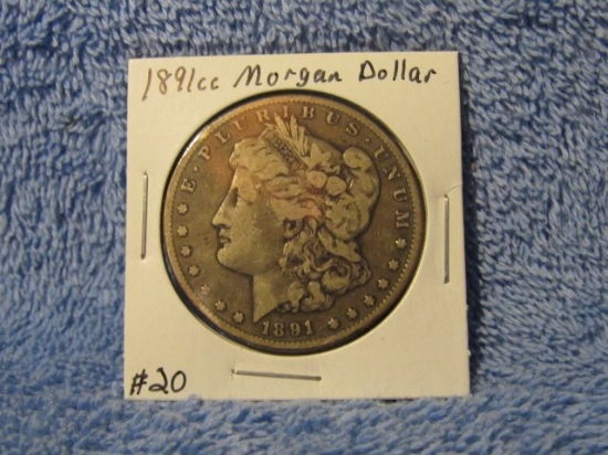 1891CC MORGAN DOLLAR F