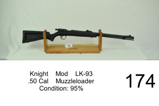 Knight    Mod    LK-93    .50 Cal    Muzzleloader    Condition: 95%