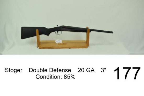 Stoger    Double Defense    20 GA 3”    Condition: 85%
