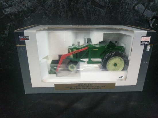 SpecCast Oliver highly detailed 880 gas tractor with new idea 504 loader 1/16 scale