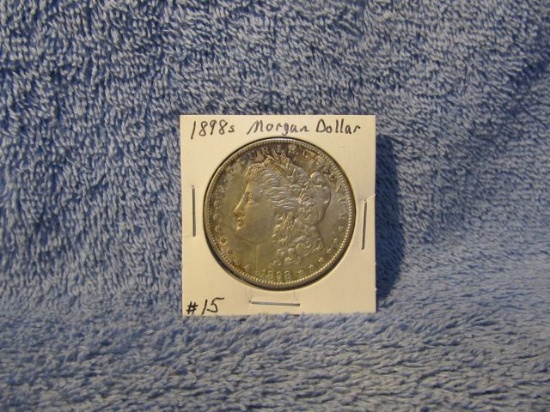 1898S MORGAN DOLLAR (A TOUGH HIGH GRADE COIN) BU