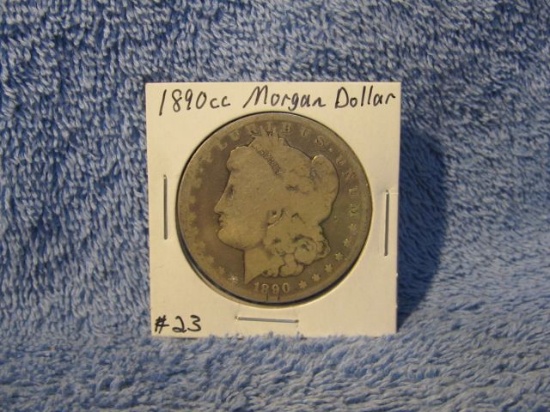 1890CC MORGAN DOLLAR (RIM DINGS) G