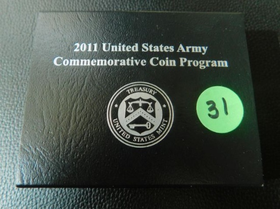 2011S U.S. ARMY COM. HALF IN HOLDER PF