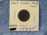 1865 INDAIN HEAD CENT XF-CORRODED
