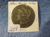 1891CC MORGAN DOLLAR F+