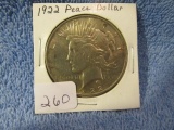 1922 PEACE DOLLAR UNC