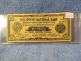 4 WAR TIME PHILIPPINES BANK NOTES
