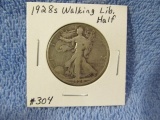 1928S WALKING LIBERTY HALF F