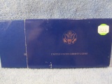 1986 STATUE OF LIBERTY 2-COIN SET IN HOLDER PF