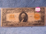 1922 $20. GOLD CERTIFICATE LARGE SIZE VG