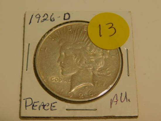 1926D PEACE DOLLAR AU