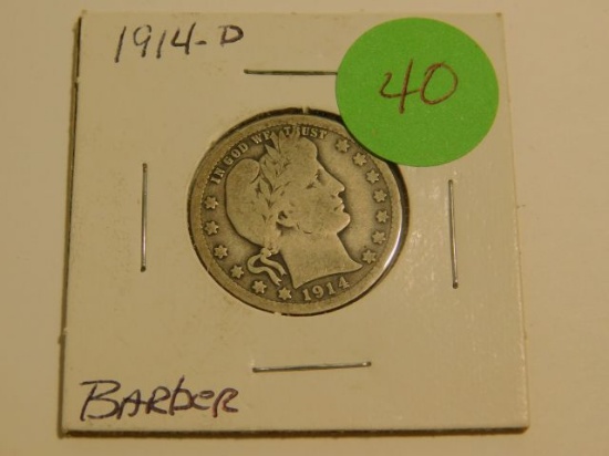 1914D BARBER QUARTER G