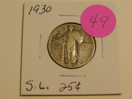 1930 STANDING LIBERTY QUARTER F