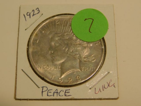 1923 PEACE DOLLAR UNC