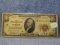 1929 $10. NATIONAL CURRENCY NOTE CLEVELAND, OH. F