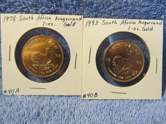 1978 SOUTH AFRICA 1-OZ. GOLD KRUGERRAND BU