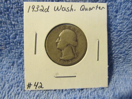 1932D WASHINGTON QUARTER F