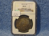 1890CC MORGAN DOLLAR SHARP TONING NGC MS62