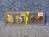 1952D SILVER YEAR SET UNC, 1964 SILVER YEAR SET UNC