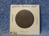1855O SEATED HALF AG