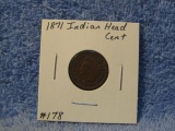 1871 INDIAN HEAD CENT (A SEMI KEY) XF