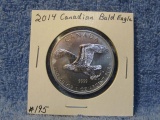 2014 CANADIAN SILVER BALD EAGLE BU