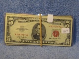 3-1963 $5. RED SEAL NOTES VF-AU