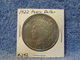 1922 PEACE DOLLAR XF