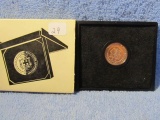 1972 JAMAICA $20. GOLD PIECE IN HOLDER PF
