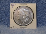 1921S MORGAN DOLLAR AU