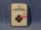 1937D LINCOLN CENT NGC MS64 RB