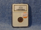 1939 LINCOLN CENT NGC MS65 RD