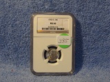1950S ROOSEVELT DIME NGC MS66