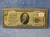 1929 $10. NATIONAL CURRENCY NOTE SCRANTON, PA. CHARTER# 1946