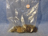 BAG OF GREAT GRITAIN COPPER COINS