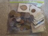 BAG OF MISC. WORLD COINS