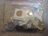 BAG OF MISC. WORLD COINS