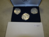 3 PEACE DOLLARS IN HOLDER