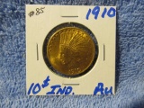 1910 $10. INDIAN GOLD AU