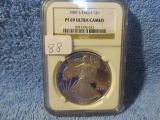 1987S PROOF SILVER EAGLE NGC PR69 ULTRA CAMEO