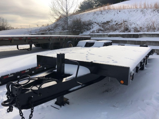 2005 26 ft x 8-6 ft towmaster pintle hitch trailer, 20 ton trailer, folding metal ramps, excellent