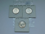 1973,74,76S, WASHINGTON QUARTERS (3-COINS) PF