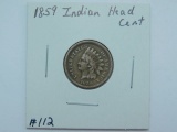 1859 INDIAN HEAD CENT (FIRST YEAR) VG