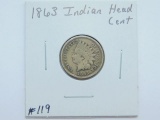 1863 INDIAN HEAD CENT G