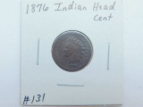 1876 INDIAN HEAD CENT (A SEMI KEY) G