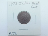 1878 INDIAN HEAD CENT (A SEMI KEY) G