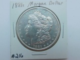 1881S MORGAN DOLLAR UNC